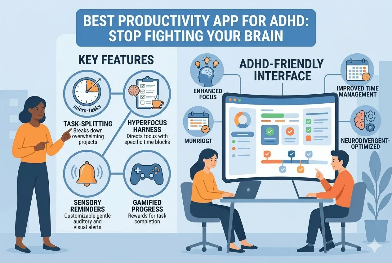 Best Productivity App for ADHD:Stop Fighting Your Brain